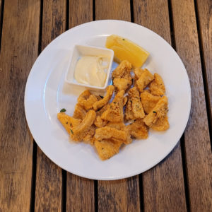 calamari fritti served with aioli